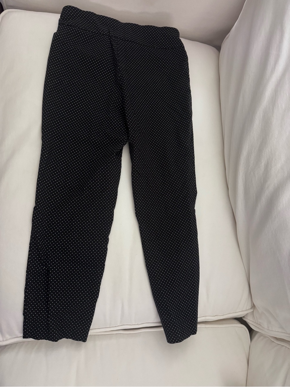 Premise Black Skinny Pants with White Micro Dots